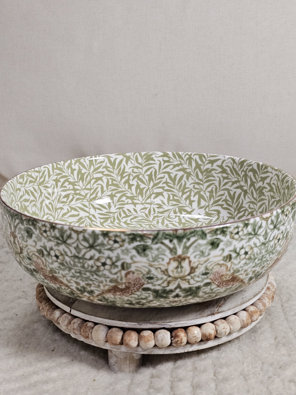 NEW! Morris & Co~ William Morris~ STRAWBERRY THIEF~ Serving Bowl 9.5" viral htf